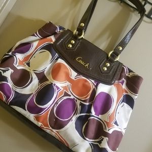Beautiful multicolored Coach bag